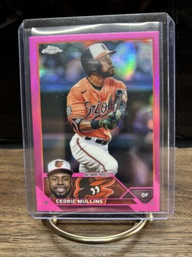 Cheap Sneaks Footwear/Sports Cards Baseball Card 2023 Topps Chrome Cedric Mullins PIink Refractor #68 Baltimore Orioles
