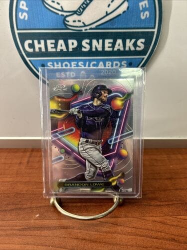 Cheap Sneaks Footwear/Sports Cards Baseball Card 2023 Topps Chrome Cosmic Brandon Lowe Tampa Bay Rays #112