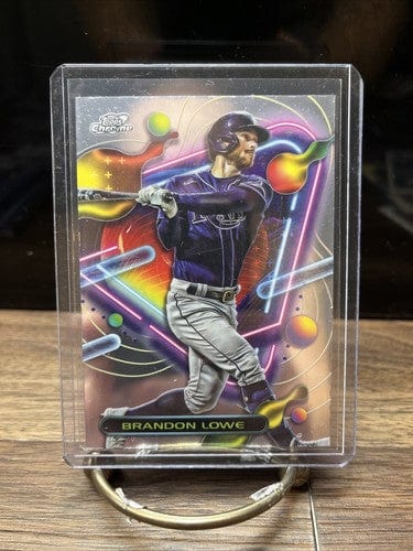 Cheap Sneaks Footwear/Sports Cards Baseball Card 2023 Topps Chrome Cosmic Brandon Lowe Tampa Bay Rays #112