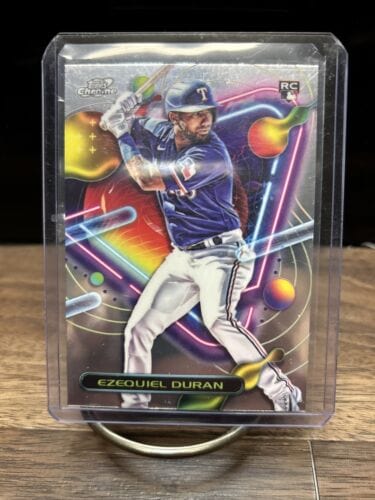 Cheap Sneaks Footwear/Sports Cards Baseball Card 2023 Topps Chrome Cosmic Ezequiel Duran Rookie #102 - Texas Rangers