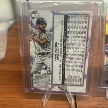 Cheap Sneaks Footwear/Sports Cards Baseball Card 2023 Topps Chrome Cosmic Jose Abreu Base Houston Astros #4