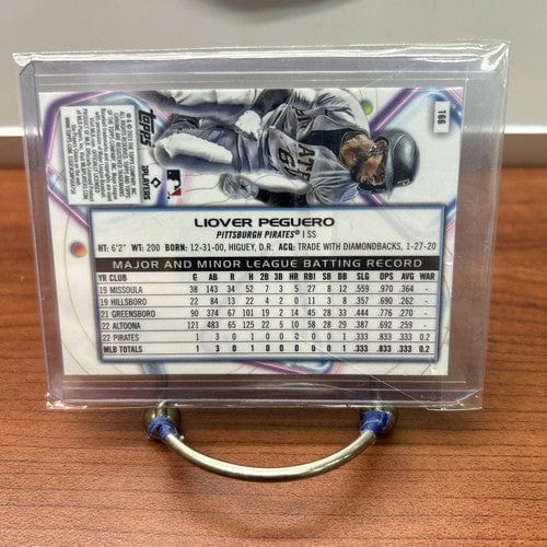 Cheap Sneaks Footwear/Sports Cards Baseball Card 2023 Topps Chrome Cosmic Liover Peguero Rookie RC Base #166 Pirates