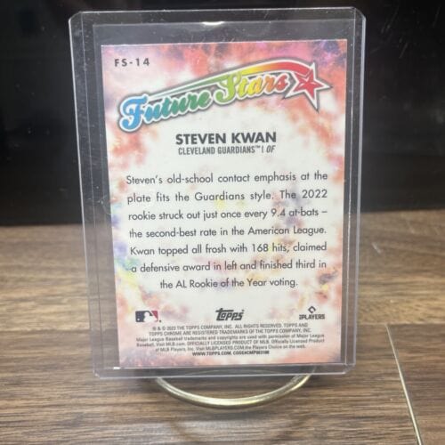 Cheap Sneaks Footwear/Sports Cards Baseball Card 2023 Topps Chrome Future Stars Steven Kwan #FS-14 Cleveland Guardians