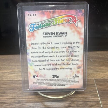 Cheap Sneaks Footwear/Sports Cards Baseball Card 2023 Topps Chrome Future Stars Steven Kwan #FS-14 Cleveland Guardians