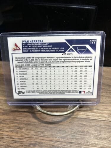 Cheap Sneaks Footwear/Sports Cards Baseball Card 2023 Topps Chrome Ivan Herrera RC St. Louis Cardinals #177
