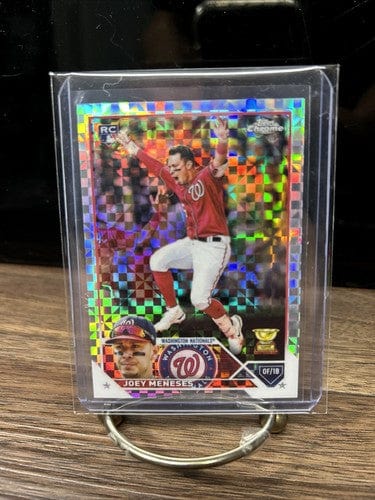 Cheap Sneaks Footwear/Sports Cards Baseball Card 2023 Topps Chrome Joey Meneses X-FRACTOR ROOKIE #60 Washington Nationa