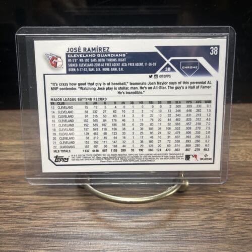 Cheap Sneaks Footwear/Sports Cards Baseball Card 2023 Topps Chrome Jose Ramirez #38 Pink Refractor