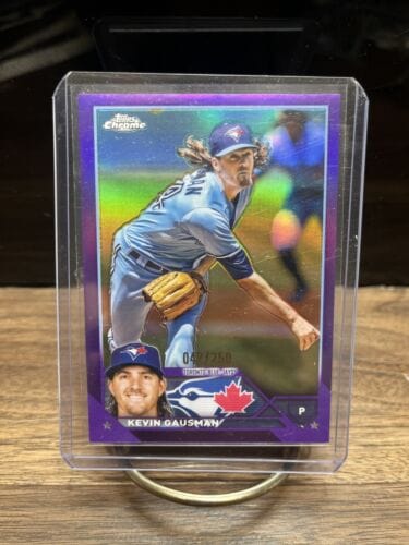 Cheap Sneaks Footwear/Sports Cards Baseball Card 2023 Topps Chrome Kevin Gausman Purple Refractor #55 Toronto Blue Jays