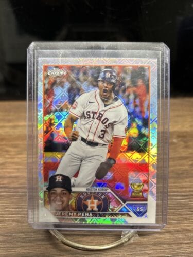 Cheap Sneaks Footwear/Sports Cards Baseball Card 2023 Topps Chrome Logofractor #113 Jeremy Pena Rookie Cup Houston Astr