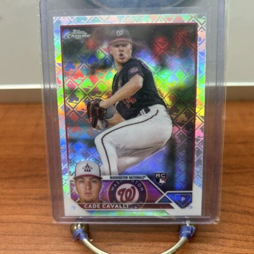 Cheap Sneaks Footwear/Sports Cards Baseball Card 2023 Topps Chrome Logofractor Cade Cavalli RC Rookie Card Nationals #6
