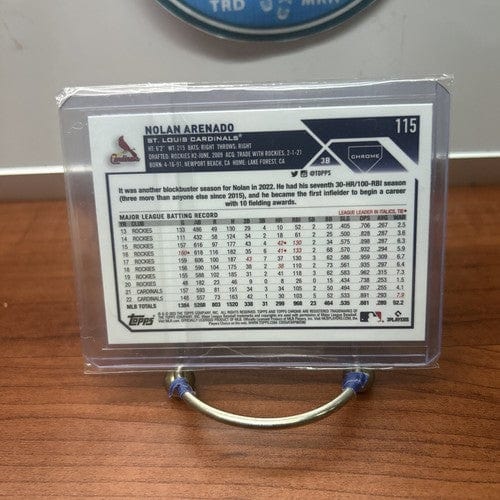 Cheap Sneaks Footwear/Sports Cards Baseball Card 2023 Topps Chrome Logofractor Edition - #115 Nolan Arenado