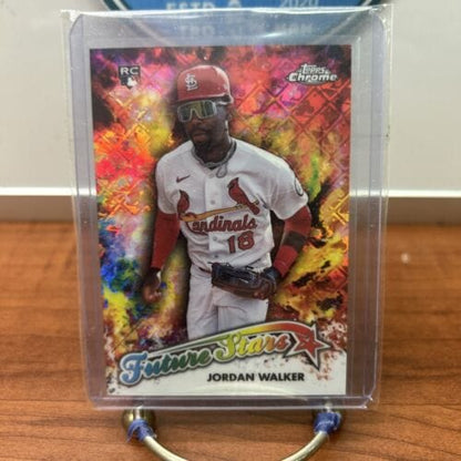 Cheap Sneaks Footwear/Sports Cards Baseball Card 2023 Topps Chrome LogoFractor Jordan Walker Future Stars Rookie RC #FS