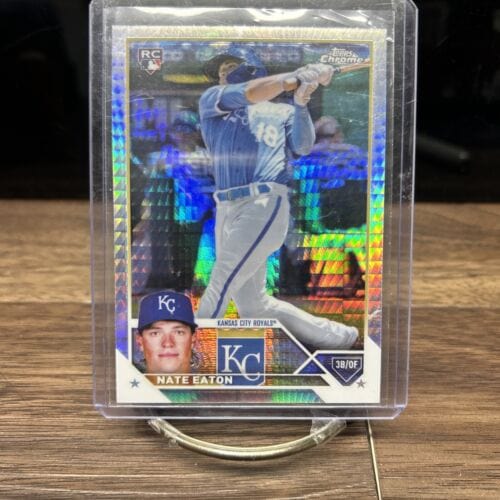 Cheap Sneaks Footwear/Sports Cards Baseball Card 2023 Topps Chrome Nate Eaton RC Prism Kansas City Royals
