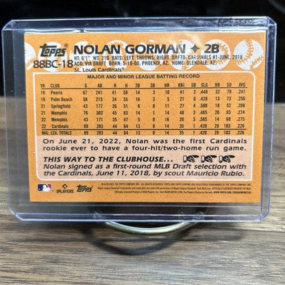 Cheap Sneaks Footwear/Sports Cards Baseball Card 2023 Topps Chrome Nolan Gorman #88BC-18 1988 Rookie Refractor Cardinal