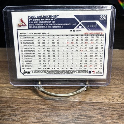 Cheap Sneaks Footwear/Sports Cards Baseball Card 2023 Topps Chrome Paul Goldschmidt Baseball Card #220 St. Louis Cardin