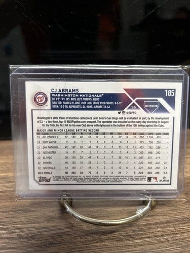 Cheap Sneaks Footwear/Sports Cards Baseball Card 2023 Topps Chrome Pink Refractor CJ Abrams #185 Nationals