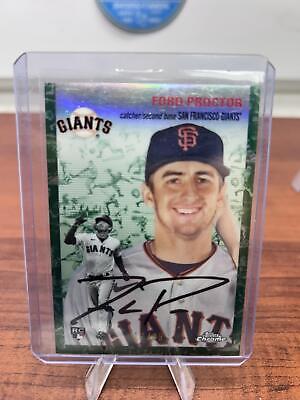 Cheap Sneaks Footwear/Sports Cards Baseball Card 2023 Topps Chrome Platinum Anniv #169 Ford Proctor Green Toile Refract