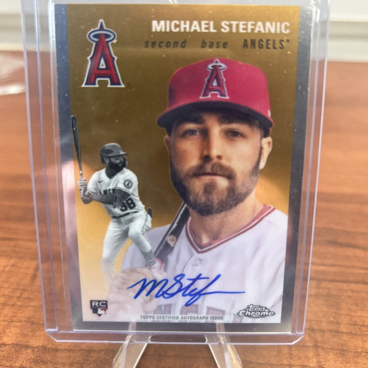 Cheap Sneaks Footwear/Sports Cards Baseball Card 2023 Topps Chrome Platinum Anniv MICHAEL STEFANIC Rookie Auto #CPA-MST