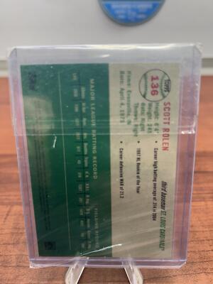 Cheap Sneaks Footwear/Sports Cards Baseball Card 2023 Topps Chrome Platinum Anniversary #136 Scott Rolen GREEN WAVE REF