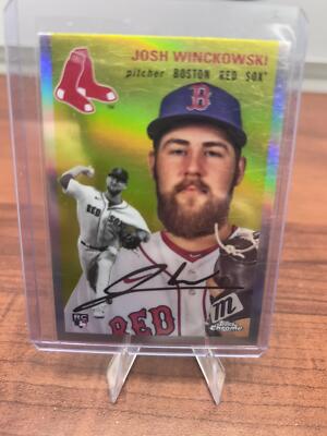 Cheap Sneaks Footwear/Sports Cards Baseball Card 2023 Topps Chrome Platinum Anniversary #19 Josh Winckowski Refractor