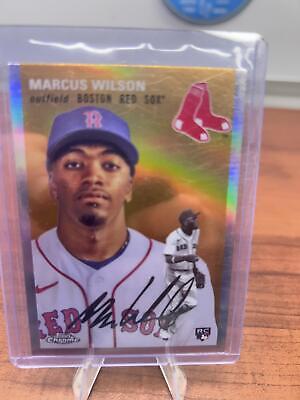 Cheap Sneaks Footwear/Sports Cards Baseball Card 2023 Topps Chrome Platinum Anniversary #24 Marcus Wilson Refractor