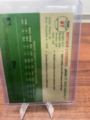 Cheap Sneaks Footwear/Sports Cards Baseball Card 2023 Topps Chrome Platinum Anniversary #87 Matthew Liberatore Prism Re