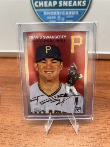 Cheap Sneaks Footwear/Sports Cards Baseball Card 2023 Topps Chrome Platinum Anniversary Base #27 Travis Swaggerty RC Pi