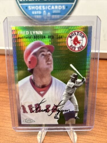 Cheap Sneaks Footwear/Sports Cards Baseball Card 2023 Topps Chrome Platinum FRED LYNN Topps Prizm REFRACTOR Red Sox