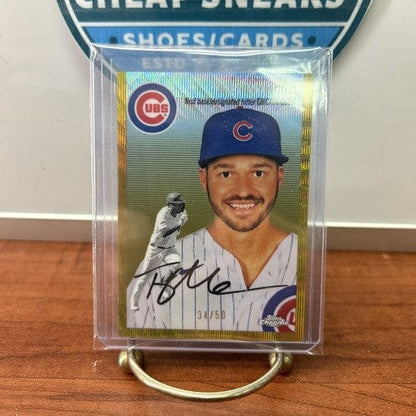 Cheap Sneaks Footwear/Sports Cards Baseball Card 2023 Topps Chrome Platinum Trey Mancini Gold Wave 34/50 Chicago Cubs