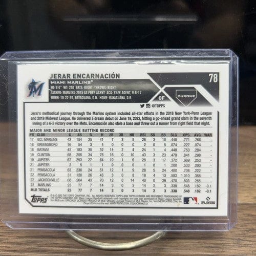 Cheap Sneaks Footwear/Sports Cards Baseball Card 2023 Topps Chrome RC#78 Jerar Encarnacion Miami Marlins, San Francisco