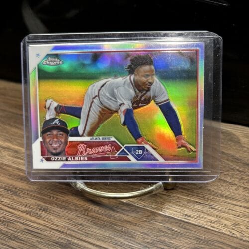 Cheap Sneaks Footwear/Sports Cards Baseball Card 2023 Topps Chrome Refractor 196 Ozzie Albies - Atlanta Braves
