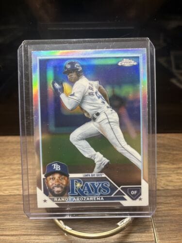Cheap Sneaks Footwear/Sports Cards Baseball Card 2023 Topps Chrome Refractor #59 Randy Arozarena  Tampa Bay Rays