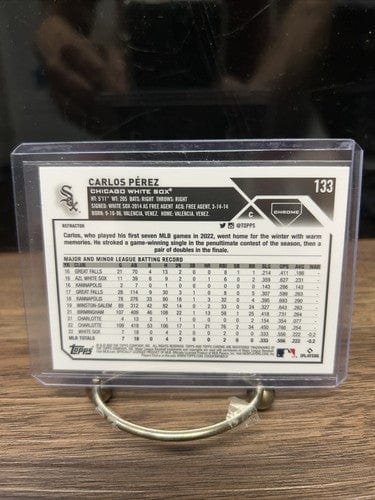 Cheap Sneaks Footwear/Sports Cards Baseball Card 2023 Topps Chrome Refractor RC Rookie #133 Carlos Perez  White Sox