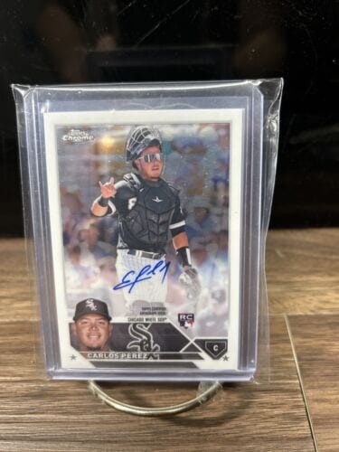 Cheap Sneaks Footwear/Sports Cards Baseball Card 2023 Topps Chrome Rookie Autograph Base Carlos Perez RC Auto #RA-CP
