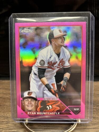 Cheap Sneaks Footwear/Sports Cards Baseball Card 2023 Topps Chrome Ryan Mountcastle Pink Refractor Card #149 Baltimore