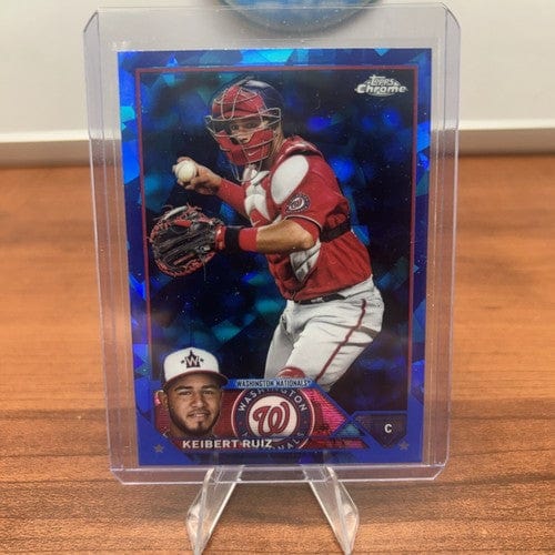 Cheap Sneaks Footwear/Sports Cards Baseball Card 2023 Topps Chrome Sapphire Keibert Ruiz #130 Washington Nationals