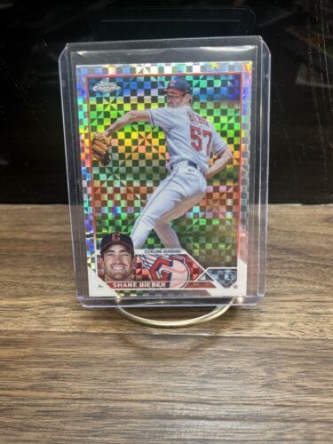 Cheap Sneaks Footwear/Sports Cards Baseball Card 2023 Topps Chrome Shane Bieber Cleveland Guardians X-FRACTOR REFRACTOR