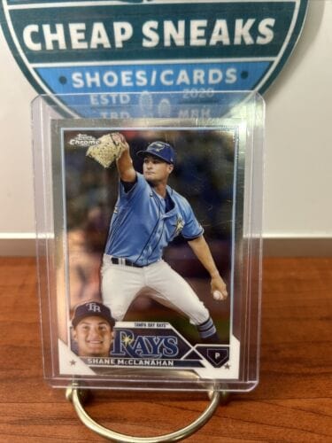 Cheap Sneaks Footwear/Sports Cards Baseball Card 2023 Topps Chrome Shane McClanahan Tampa Bay Rays 169
