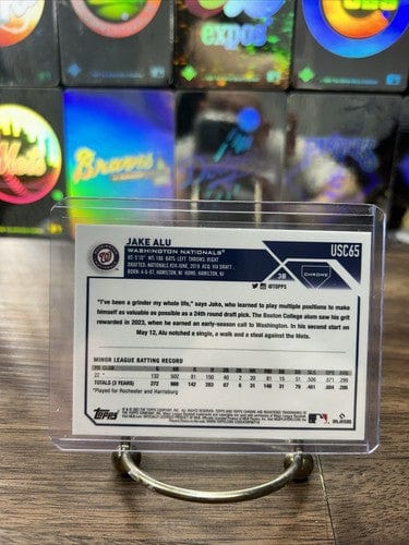 Cheap Sneaks Footwear/Sports Cards Baseball Card 2023 Topps Chrome Update Jake Alu Rookie #USC65 Washington Nationals R