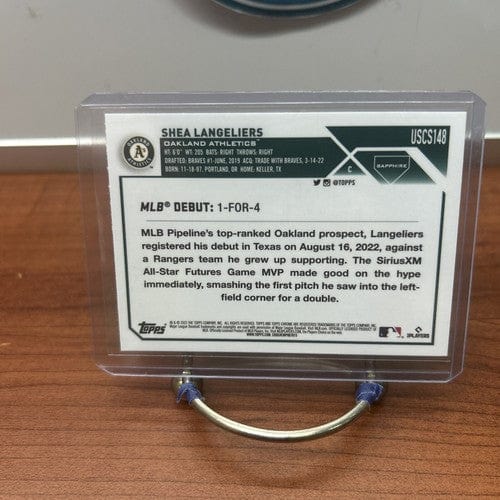 Cheap Sneaks Footwear/Sports Cards Baseball Card 2023 Topps Chrome Update Sapphire Shea Langeliers RC Rookie Debut Athl