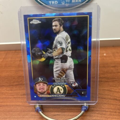 Cheap Sneaks Footwear/Sports Cards Baseball Card 2023 Topps Chrome Update Sapphire Shea Langeliers RC Rookie Debut Athl