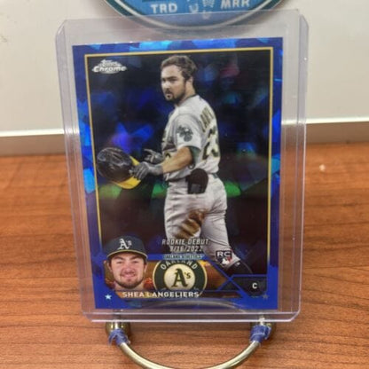 Cheap Sneaks Footwear/Sports Cards Baseball Card 2023 Topps Chrome Update Sapphire Shea Langeliers RC Rookie Debut Athl