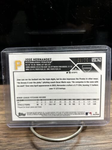 Cheap Sneaks Footwear/Sports Cards Baseball Card 2023 Topps Chrome Update Yellow Mini-Diamond Refractor Jose Hernandez