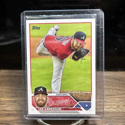 Cheap Sneaks Footwear/Sports Cards Baseball Card 2023 Topps Ian Anderson #114 Atlanta Braves Baseball Card MLB