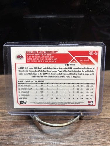 Cheap Sneaks Footwear/Sports Cards Baseball Card 2023 Topps Pro Debut Chrome Colson Montgomery PDC-46 Birmingham Barons