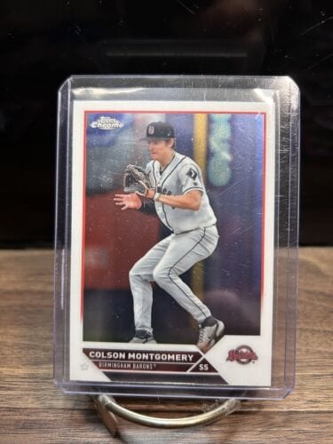 Cheap Sneaks Footwear/Sports Cards Baseball Card 2023 Topps Pro Debut Chrome Colson Montgomery PDC-46 Birmingham Barons