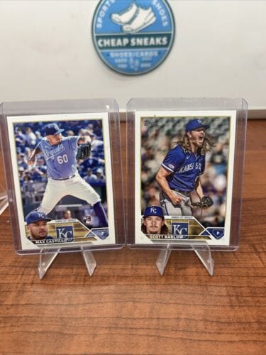 Cheap Sneaks Footwear/Sports Cards Baseball Card 2023 Topps Seres One Kansas City Royals Max Castillo RC #251, Scott Ba