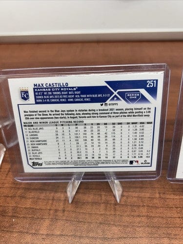 Cheap Sneaks Footwear/Sports Cards Baseball Card 2023 Topps Seres One Kansas City Royals Max Castillo RC #251, Scott Ba