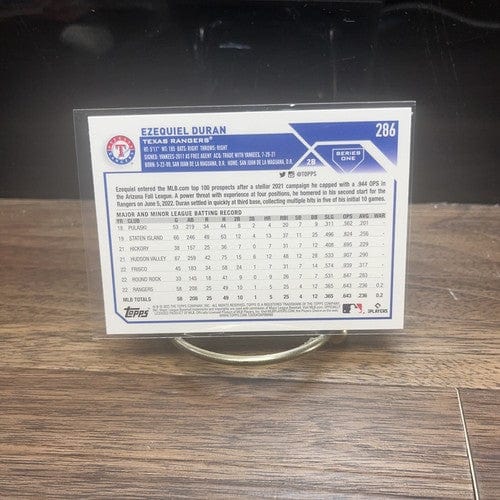 Cheap Sneaks Footwear/Sports Cards Baseball Card 2023 Topps Series 1 1st Edition - #286 Ezequiel Duran (RC)