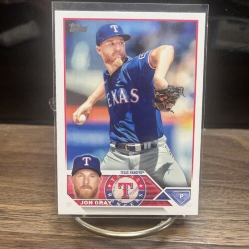 Cheap Sneaks Footwear/Sports Cards Baseball Card 2023 Topps Series 1 - #73 Jon Gray Texas Rangers